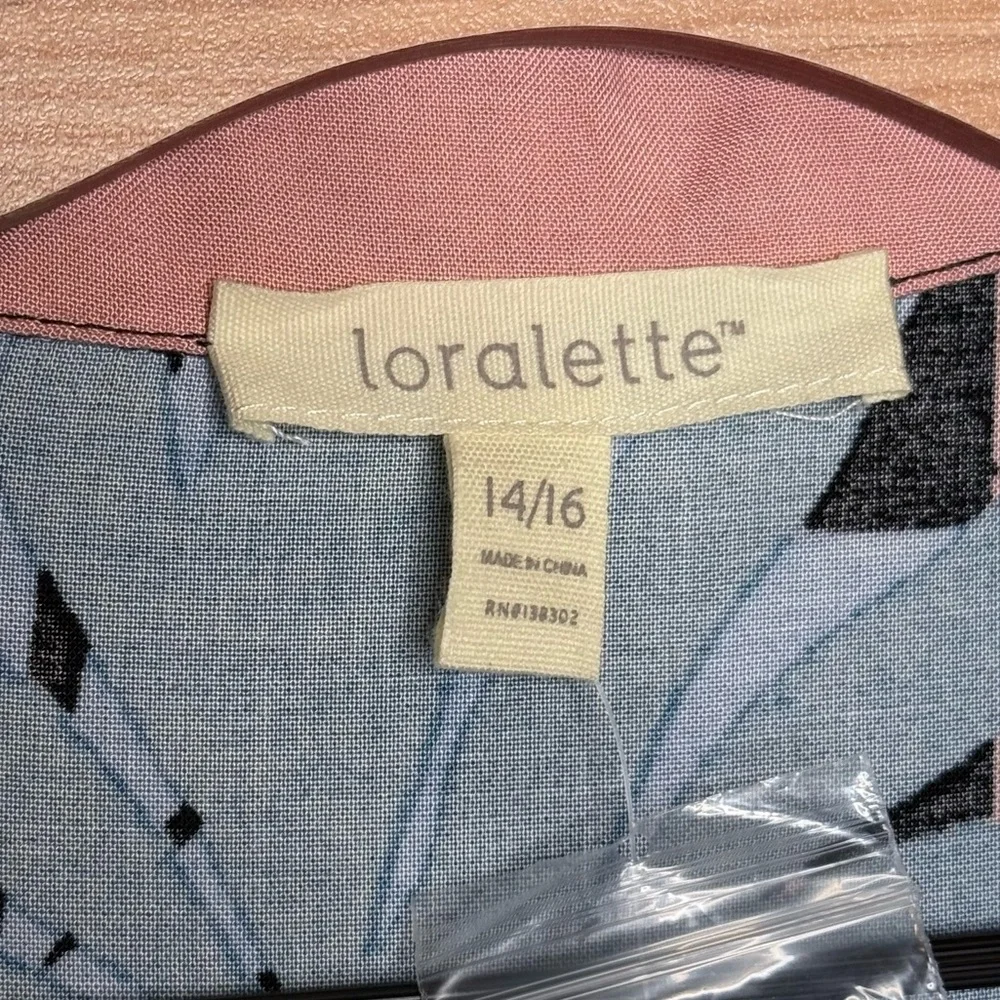 NWT Loralette Majesty Midi‎ Bloom Them Away Dress- Sz 14/16 - Picture 6 of 8